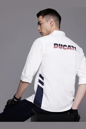 DUCATI Printed Regular Fit Pure Cotton Shirt