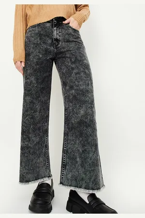 Max Collection Women Pure Cotton Mid-Rise Heavy Fade Jeans