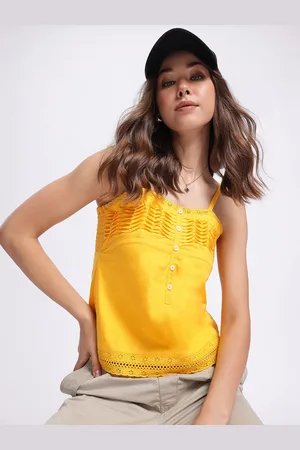DressBerry Sunkissed Silhouettes Schiffli Embroidered Smocked Top