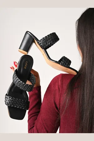 LAVIE Women Woven Design Block Heeled Sandals