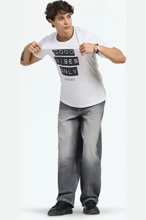 LOVEGEN Men Typography Printed Cotton Casual T-shirt