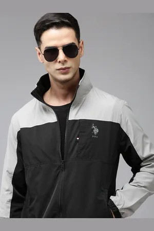 U.S. Polo Assn. Men Colourblocked Windcheater Jacket