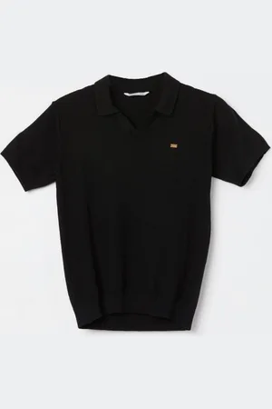 Lifestyle Boys Solid Polo Collar Cotton T-shirt