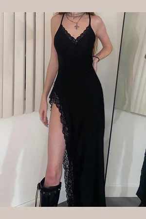 LULU & SKY Women V-Neck Maxi Dress