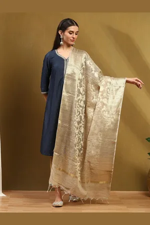Biba Woven Design Dupatta with Zari