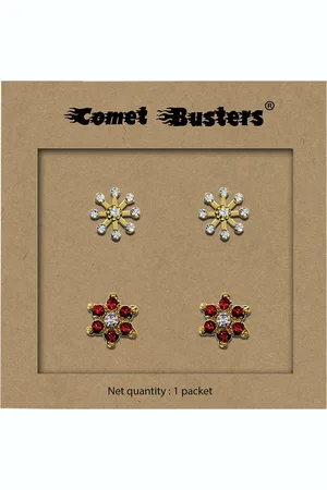 Comet Busters Gold-Plated Contemporary Studs Ear Stickers