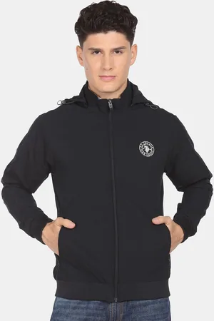 Ralph Lauren U S Polo Assn Men Black Hood Sporty Jacket