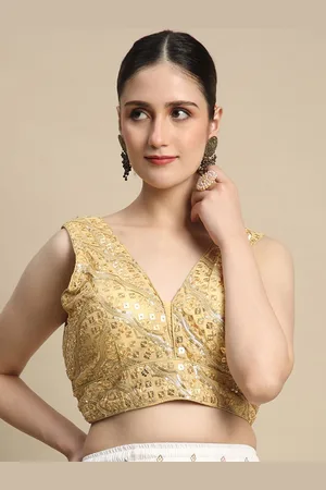 BAPS Women Embellished Sequinned Saree Blouse