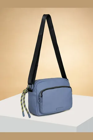 Pantaloons Colourblocked PU Oversized Structured Sling Bag