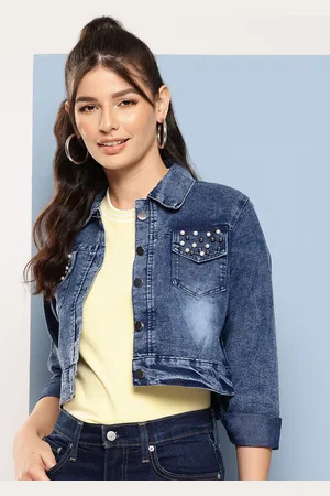Roadster The Lifestyle Co Embellished Denim Jacket