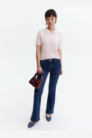 H&M Fine-Knit Polo T-Shirt