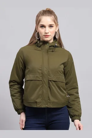 Monte Carlo Women Hooded Solid Cotton Casual Sporty Jacket