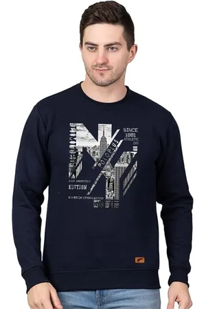 Polo Plus Men Printed Round Neck Sweatshirt