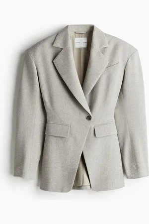 H&M Wool-Blend Wide-Shoulder Blazer
