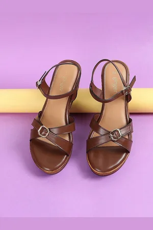 Lifestyle Women Wedge Heel Sandals with Buckles