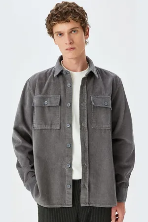 Koton Men Checked Denim Jacket with Patchwork