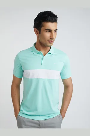 Park Avenue Striped Polo Collar Slim Fit T-shirt