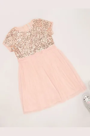Pantaloons Girls Embellished Print Fit & Flare Dress
