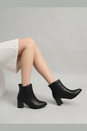 Truffle Collection Women Casual Block-Heeled Regular Boots