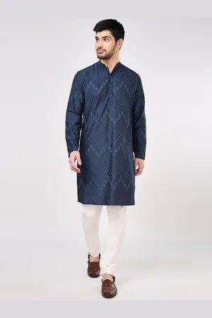 Pantaloons Geometric Printed Mandarin Collar Straight Kurta