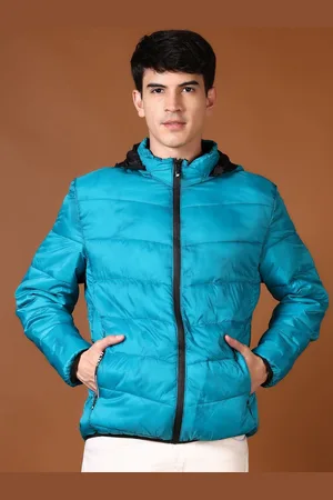 V-Mart Men Hooded Solid Cotton Casual Puffer Jacket