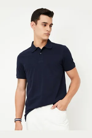 Max Collection Men Polo Collar Pockets T-shirt