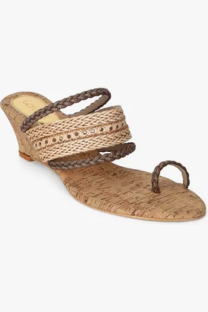 Catwalk Woven Design Wedge Heels