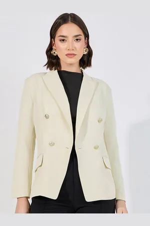 Styli Women Regular Length Regular Fit Double Breasted Blazer