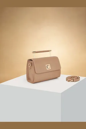 Pantaloons PU Swagger Shoulder Bag with Cut Work
