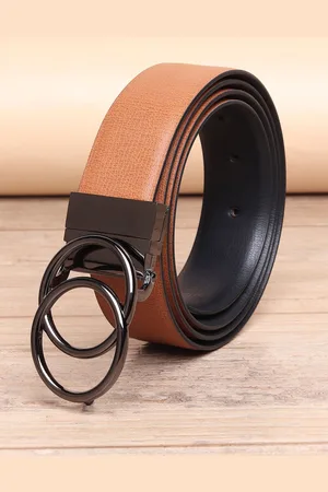 Invictus Men Textured Push Pin Closure Belt