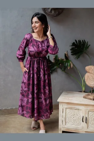 Hay Floral Print Liva Fit And Flare Dress