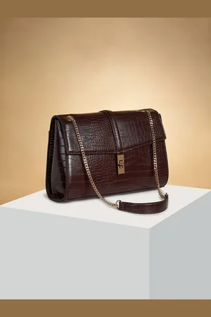Pantaloons Colourblocked PU Structured Shoulder Bag with Applique