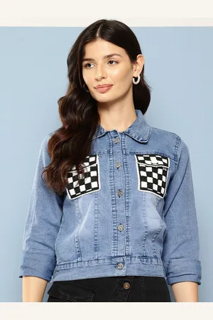 Roadster The Lifestyle Co Cotton Spread Collar Denim Jacket