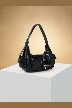 Pantaloons Colourblocked PU Structured Shoulder Bag