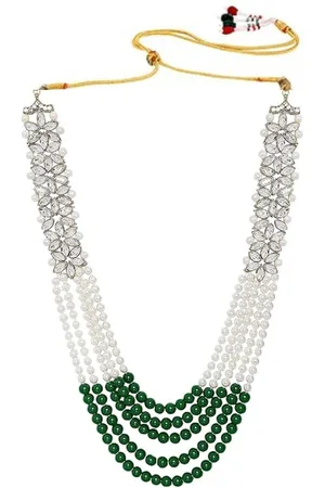 I Jewels Men Gold-Plated Layered Necklace