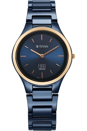 Titan Women Dial & Ceramic Bracelet Style Straps Analogue Watch 2653KC11