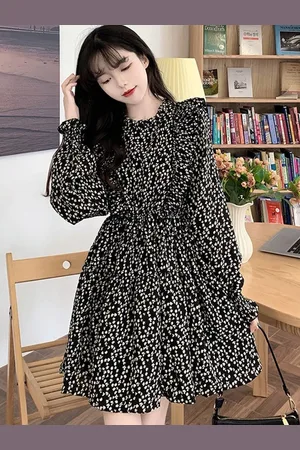 LULU & SKY Women Floral Printed Fit & Flare Dress