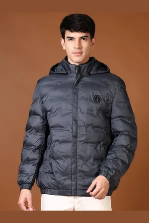 V-Mart Men Hooded Solid Cotton Casual Puffer Jacket