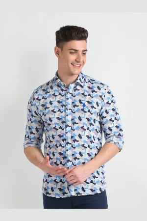 Ralph Lauren Spread Collar Long Sleeves Slim Fit Conversational Printed Shirt
