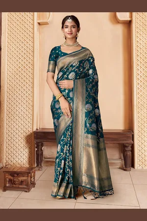 House of Pataudi Zari Woven Banarasi Saree