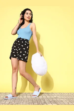 ETC Women Conversational Printed Lounge Shorts