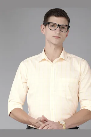Park Avenue Slim Fit Checked Pure Cotton Formal Shirt