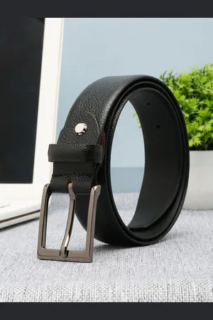 Teakwood Leathers Men Textured Leather Belt