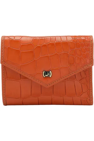 Da Milano Women Textured Leather Three Fold Wallet