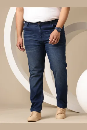 Sztori Men Plus Size Slim Fit Light Fade Stretchable Jeans