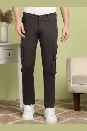 FUBAR Men Cotton Slim Fit Cargos Trousers