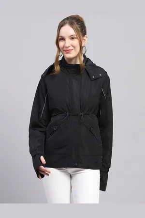 Monte Carlo Women Hooded Solid Casual Parka Jacket