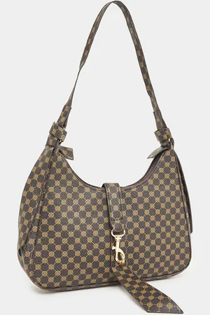 Styli Women Floral Printed Half Moon Shoulder Bag