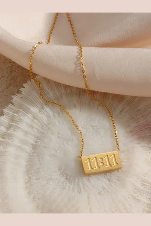 Designs & You Brass Gold-Plated Necklace