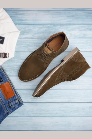 LOUIS STITCH Men Round Toe Suede Desert Boots